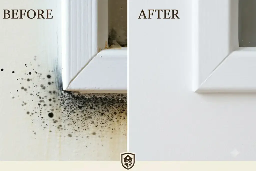 Professional Window black Mold Removal and Wall Restoration Sarasota