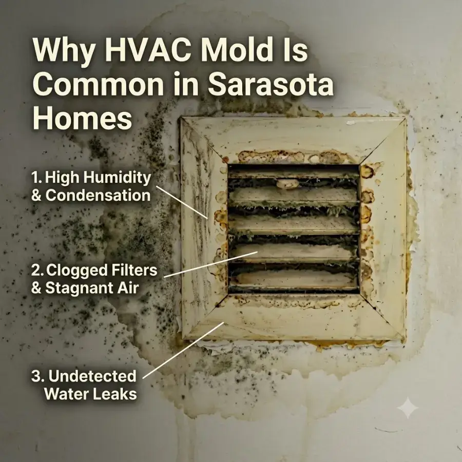 Why HVAC Mold is so common is Sarasota